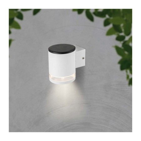 V-TAC APPLIQUE LED SOLARE 1W 3000K 70LM IP44 BIANCO - SKU: 23013 - VT-1139