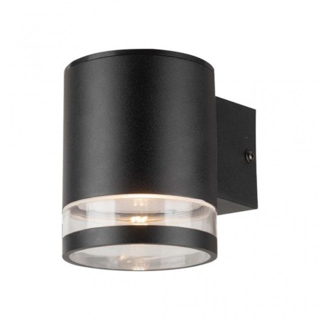V-TAC APPLIQUE LED SOLARE 1W 3000K 70LM IP44 NERO - SKU: 23012 - VT-1139
