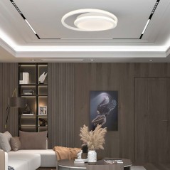 V-TAC PLAFONIERA LED DOPPIA 38W 4000K 4050LM ROTONDA Ø:450mm BIANCO - SKU: 6921 - VT-7761