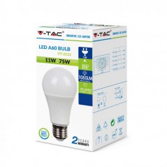 V-TAC VT-2022 LAMPADINA LED E27 6W BULB A60 RGB+W CON TELECOMANDO - SKU  7121 / 7150 / 7151