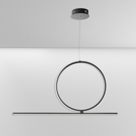 Lampada a sospensione Led Acrobat 50 NERO – Ondaluce