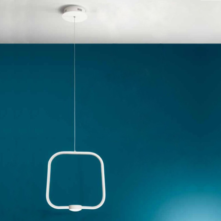 Lampada LED sospensione 35W - moderno Bianco ALFA 47 cm ONDALUCE