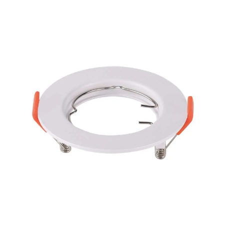 V-TAC PORTAFARETTO LED DA INCASSO ROTONDO GU10 FORO Ø:63mm BIANCO - SKU: 6640 - VT-929