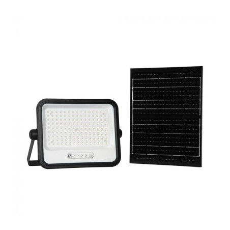 V-TAC PROIETTORE LED 300W CCT 2000K-8000K 2400LM IP65 PANNELLO SOLARE TELECOMANDO E SENSORE CREPUSCOLARE - SKU: 24085 - VT-54W