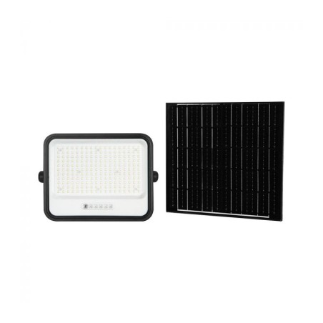 V-TAC PROIETTORE LED 400W CCT 2000K-8000K 3000LM IP65 PANNELLO SOLARE TELECOMANDO E SENSORE CREPUSCOLARE - SKU: 24086 - VT-54W
