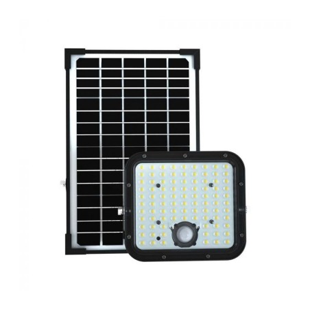 V-TAC PROIETTORE SOLARE LED 30W 6000K 4800LM IP65 CON TELECOMANDO NERO - SKU: 10311 - VT-432