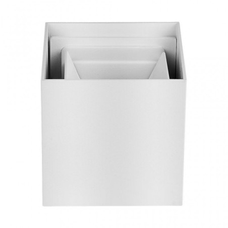 V-TAC APPLIQUE LED DA PARETE 5W 4000K 700LM IP65 QUADRATA A DOPPIO FASCIO REGOLABILE BIANCO - SKU: 217088 - VT-759