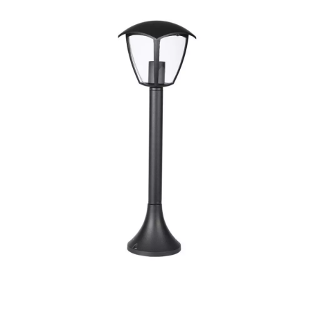 VTAC PALETTO CON LANTERNA H 60cm CON PORTALAMPADA E27 NERO IP44 - SKU: 7059 - VT-736
