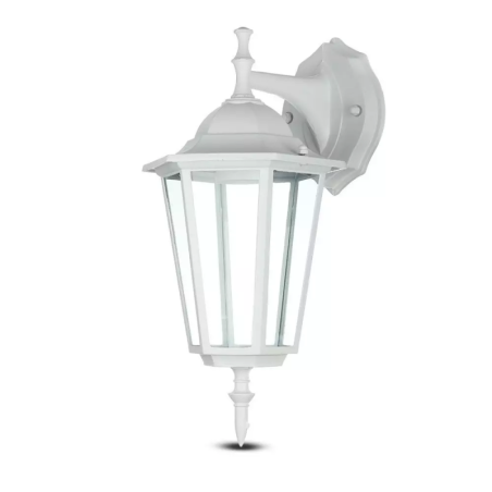 VTAC LANTERNA A MURO CON PORTALAMPADA E27 BIANCA IP44 - SKU: 7069 - VT-750
